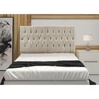 Cabeceira Madrid 1,40 Cm Para Cama Box Casal Suede Bege