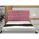 Cabeceira Madrid 1,40 Cm Para Cama Box Casal Suede Rosa