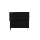 Cabeceira Madrid 1,60 Cm Para Cama Box Queen Suede Preto