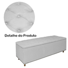 Cabeceira Mais Calçadeira Casal 140cm Para Cama Box Diana Sue