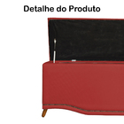 Cabeceira Mais Calçadeira Casal 140cm Para Cama Box Greta Sue