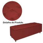 Cabeceira Mais Calçadeira Casal King 195cm Para Cama Box Dian