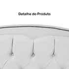 Cabeceira Mais Calçadeira Casal King 195cm Para Cama Box Dian