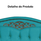 Cabeceira Mais Calçadeira Casal King 195cm Para Cama Box Gret