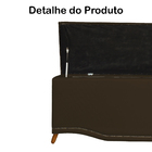 Cabeceira Mais Calçadeira Casal Queen 160cm Para Cama Box Gre