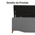 Cabeceira Mais Calçadeira Solteiro 90cm Para Cama Box Greta S