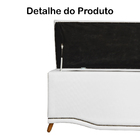 Cabeceira Mais Calçadeira Solteiro 90cm Para Cama Box Greta S