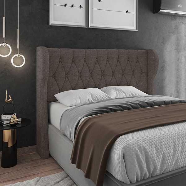 Cabeceira Maldivas Luxo Para Cama Box Casal 140cm Linho - Ssx