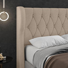 Cabeceira Maldivas Luxo Para Cama Box Casal 140cm Linho - Ssx