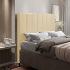 Cabeceira Malibu Para Cama Box Casal 140 Cm Corino Bege - D'r
