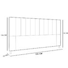 Cabeceira Malibu Para Cama Box King 195 Cm Corino - D'rossi -