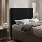 Cabeceira Malibu Para Cama Box King 195 Cm Corino Preto - D'r