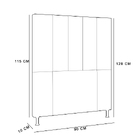 Cabeceira Malibu Para Cama Box Solteiro 90 Cm Corino Branco -
