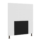 Cabeceira Malibu Para Cama Box Solteiro 90 Cm Corino Branco -