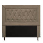 Cabeceira Malta Para Cama Box Casal 140 Cm Veludo Marfim - D'