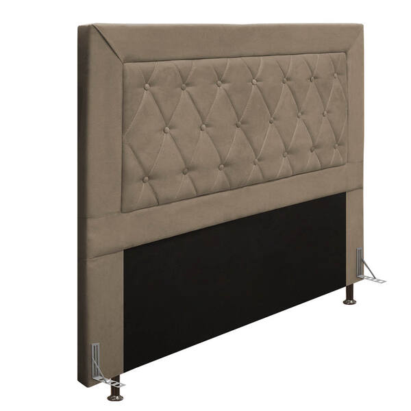 Cabeceira Malta Para Cama Box King 195 Cm Veludo - D'rossi -
