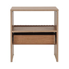 Mesa Cabeceira Mariah Ripado 50 Freijó Astral Design