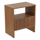 Mesa Cabeceira Mariah Ripado 50 Freijó Astral Design