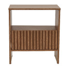 Mesa Cabeceira Mariah Ripado 50 Freijó Astral Design