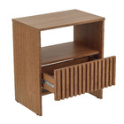 Mesa Cabeceira Mariah Ripado 50 Freijó Astral Design