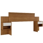 Cabeceira Master Com 2 Mesas De Cabeceiras 2 Gavetas Benetil