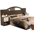 Cabeceira Maya Casal Expansível Chocolate/off White – Vj Móve