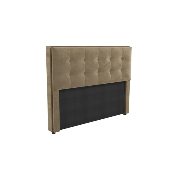 Cabeceira Mdp Estofada Veludo 160x120cm Veludo Bege