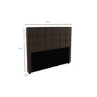 Cabeceira Mdp Estofada Veludo 160x120cm Veludo Cinza