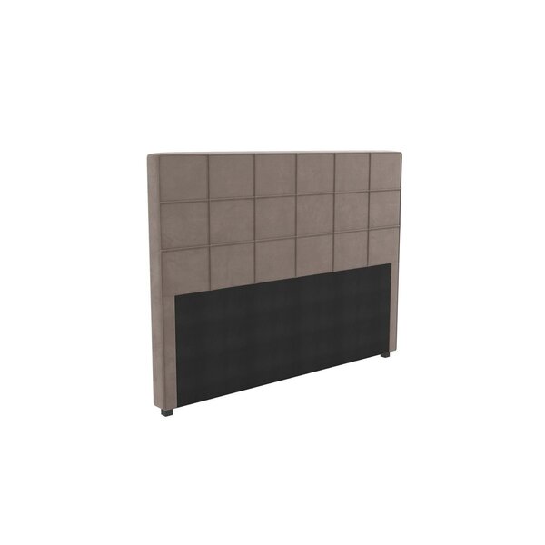 Cabeceira Mdp Estofada Veludo 160x120cm Veludo Cinza