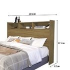 Cabeceira Melissa Queen 1.6 Freijó – Vj Móveis