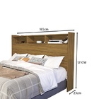 Cabeceira Melissa Queen 1.6 Nature – Vj Móveis