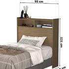 Cabeceira Melissa Solteiro 0.9 Castanho – Vj Móveis