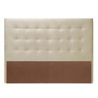 Cabeceira Mh-2650 Herval Estofada Casal 140 Cm Veludo Bege B