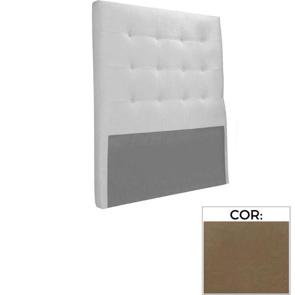 Cabeceira Mh-2650 Herval Estofada Solteiro 97 Cm Veludo Marro