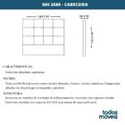 Cabeceira Mh-2680 Herval Estofada Casal 140 Cm Linho Cinza C