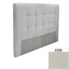 Cabeceira Mh-2680 Herval Estofada Queen 160 Cm Linho Cinza C