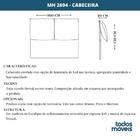 Cabeceira Mh-2694 Herval Estofado Casal Para Colchão 138 Cm S