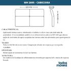 Cabeceira Mh-2695 Herval Estofado King Para Colchão 193 Cm Co