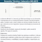 Cabeceira Mh-6015 Herval Estofado Casal Colchão 138 Cm Madeir