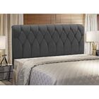 Cabeceira Miami Cama Box Casal 140cm Suede Grafite M11 - D'ro