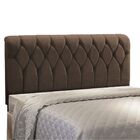 Cabeceira Miami Cama Box King 195cm Suede Marrom M11 - D'rossi
