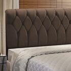 Cabeceira Miami Cama Box Queen 160cm Suede Marrom M11 - D'ros