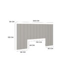 Cabeceira Modulada Cama Box Casal/queen/king 240cm 12 Módulos