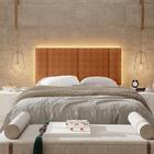 Cabeceira Modulada Casal 140 Cm Com Led Boucle Milani Store
