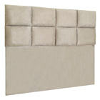 Cabeceira Modulada Casal 1 40m Lorena Suede - Pallazio - Bege