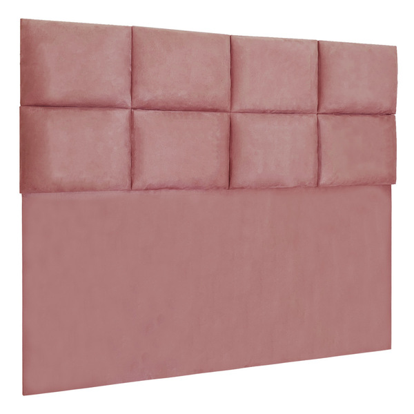 Cabeceira Modulada Casal 1 40m Lorena Suede Rosê - Pallazio