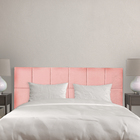 Cabeceira Modulada Estofada Rosa Para Cama Box Queen King Sol
