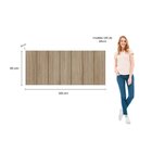 Cabeceira Modulada Painel Para Cama Box Casal 140cm 7 Módulos