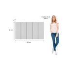 Cabeceira Modulada Painel Para Cama Box Solteiro 100cm 5 Módu