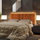 Cabeceira Modulada Queen 160 Cm Com Led Boucle Milani Store